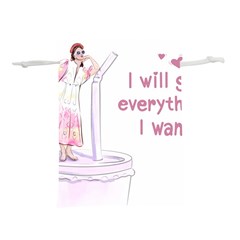 I Will Get Everything I Want Lightweight Drawstring Pouch (m) by SychEva