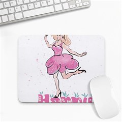 Happy Girl Small Mousepad by SychEva