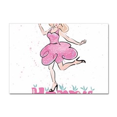 Happy Girl Sticker A4 (100 Pack) by SychEva