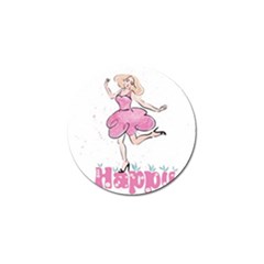 Happy Girl Golf Ball Marker (4 Pack) by SychEva