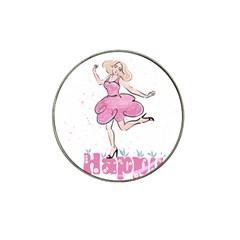 Happy Girl Hat Clip Ball Marker by SychEva