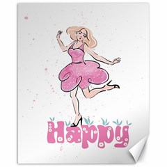 Happy Girl Canvas 16  X 20  by SychEva