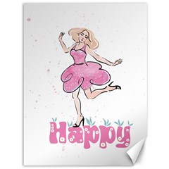 Happy Girl Canvas 36  X 48  by SychEva