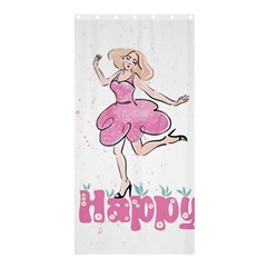 Happy Girl Shower Curtain 36  X 72  (stall)  by SychEva