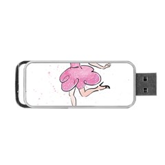 Happy Girl Portable Usb Flash (two Sides) by SychEva