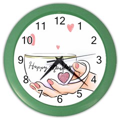 Happy Monday Color Wall Clock by SychEva