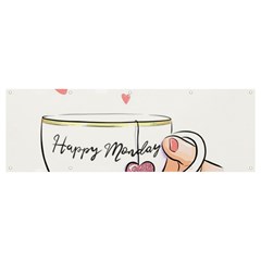 Happy Monday Banner And Sign 12  X 4  by SychEva