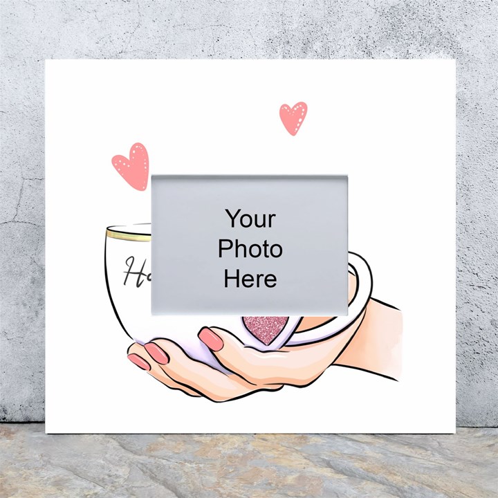 Happy Monday White Wall Photo Frame 5  x 7 