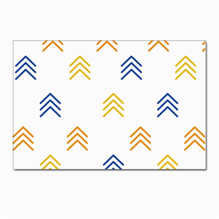 Abstract Arrow Pastel Pattern T- Shirt Abstract Arrow Pastel Pattern T- Shirt Postcards 5  x 7  (Pkg of 10)