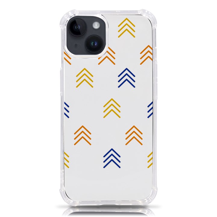 Abstract Arrow Pastel Pattern T- Shirt Abstract Arrow Pastel Pattern T- Shirt iPhone 14 TPU UV Print Case