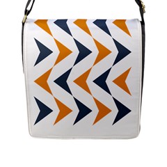 Abstract Arrow Pattern T- Shirt Abstract Arrow Pattern T- Shirt Flap Closure Messenger Bag (l) by EnriqueJohnson