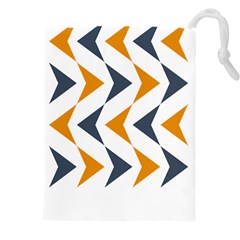 Abstract Arrow Pattern T- Shirt Abstract Arrow Pattern T- Shirt Drawstring Pouch (4xl) by EnriqueJohnson