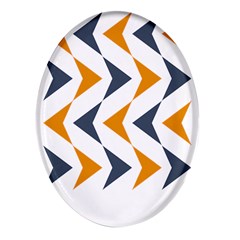 Abstract Arrow Pattern T- Shirt Abstract Arrow Pattern T- Shirt Oval Glass Fridge Magnet (4 Pack) by EnriqueJohnson