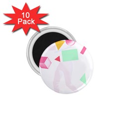 Abstract Art Design T- Shirt Abstract Illustration T- Shirt 1.75  Magnets (10 pack) 