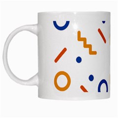 Abstract Dots And Line Pattern T- Shirt Abstract Dots And Line Pattern 4 White Mug by EnriqueJohnson