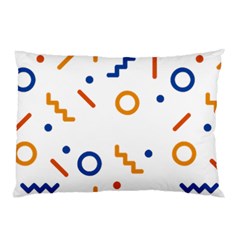 Abstract Dots And Line Pattern T- Shirt Abstract Dots And Line Pattern 4 Pillow Case by EnriqueJohnson