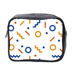 Abstract Dots And Line Pattern T- Shirt Abstract Dots And Line Pattern 4 Mini Toiletries Bag (two Sides) by EnriqueJohnson