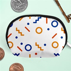 Abstract Dots And Line Pattern T- Shirt Abstract Dots And Line Pattern 4 Accessory Pouch (medium) by EnriqueJohnson