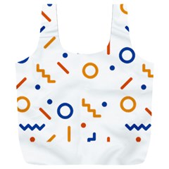 Abstract Dots And Line Pattern T- Shirt Abstract Dots And Line Pattern 4 Full Print Recycle Bag (xxxl) by EnriqueJohnson