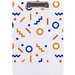 Abstract Dots And Line Pattern T- Shirt Abstract Dots And Line Pattern 4 A4 Acrylic Clipboard by EnriqueJohnson