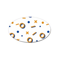 Abstract Dots And Line Pattern T- Shirt Abstract Dots And Line Pattern T- Shirt Sticker (oval) by EnriqueJohnson