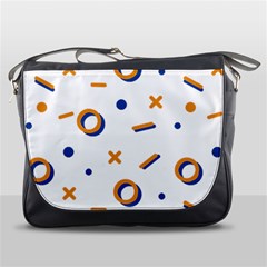 Abstract Dots And Line Pattern T- Shirt Abstract Dots And Line Pattern T- Shirt Messenger Bag by EnriqueJohnson