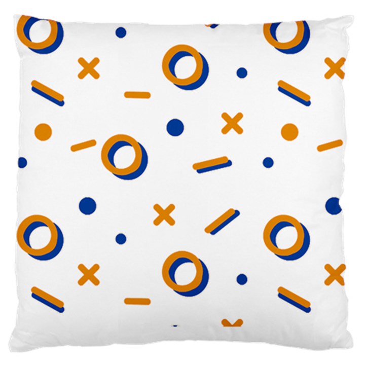 Abstract Dots And Line Pattern T- Shirt Abstract Dots And Line Pattern T- Shirt Standard Premium Plush Fleece Cushion Case (Two Sides)