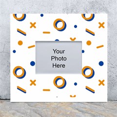 Abstract Dots And Line Pattern T- Shirt Abstract Dots And Line Pattern T- Shirt White Wall Photo Frame 5  X 7  by EnriqueJohnson