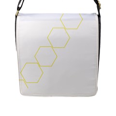 Abstract Hexagon Pattern T- Shirt Abstract Hexagon Pattern T- Shirt Flap Closure Messenger Bag (l) by EnriqueJohnson