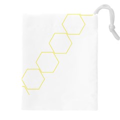 Abstract Hexagon Pattern T- Shirt Abstract Hexagon Pattern T- Shirt Drawstring Pouch (4xl) by EnriqueJohnson