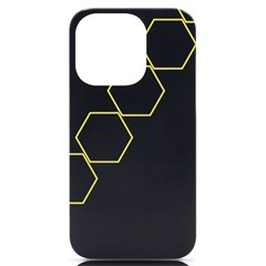 Abstract Hexagon Pattern T- Shirt Abstract Hexagon Pattern T- Shirt Iphone 14 Pro Black Uv Print Case by EnriqueJohnson