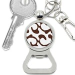 Abstract Pattern Beige Swirl T- Shirt Abstract Pattern Beige Swirl T- Shirt Bottle Opener Key Chain Front