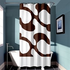 Abstract Pattern Beige Swirl T- Shirt Abstract Pattern Beige Swirl T- Shirt Shower Curtain 36  X 72  (stall)  by EnriqueJohnson