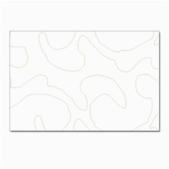 Abstract Pattern Gray Pastel Swirl T- Shirt Abstract Pattern Gray Pastel Swirl T- Shirt Postcards 5  X 7  (pkg Of 10)