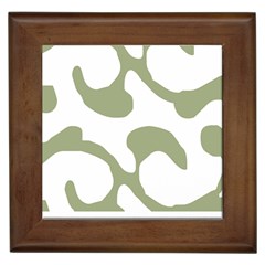 Abstract Pattern Green Swirl T- Shirt Abstract Pattern Green Swirl T- Shirt Framed Tile by EnriqueJohnson