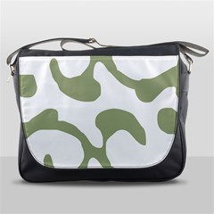 Abstract Pattern Green Swirl T- Shirt Abstract Pattern Green Swirl T- Shirt Messenger Bag by EnriqueJohnson