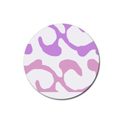 Abstract Pattern Mixed Colored Swirl T- Shirt Abstract Pattern Mixed Colored Swirl T- Shirt Rubber Coaster (round) by EnriqueJohnson