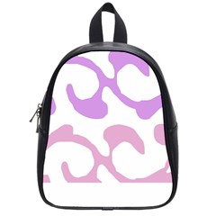 Abstract Pattern Mixed Colored Swirl T- Shirt Abstract Pattern Mixed Colored Swirl T- Shirt School Bag (small) by EnriqueJohnson