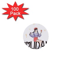 Holiday 1  Mini Buttons (100 Pack) 