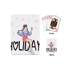 Holiday Playing Cards Single Design (mini) by SychEva