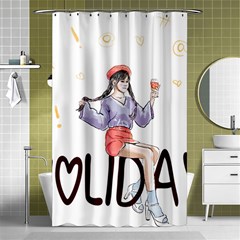 Holiday Shower Curtain 48  X 72  (small) 