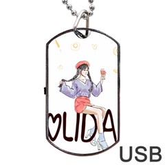 Holiday Dog Tag Usb Flash (one Side) by SychEva