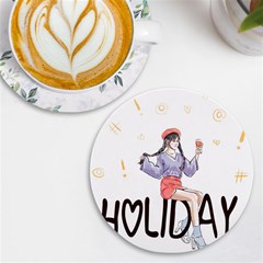 Holiday Uv Print Round Tile Coaster by SychEva