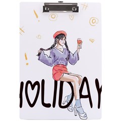 Holiday A4 Acrylic Clipboard