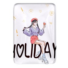 Holiday Rectangular Glass Fridge Magnet (4 Pack)