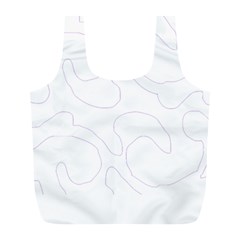 Abstract Pattern Purple Swirl T- Shirt Abstract Pattern Purple Swirl 7 Full Print Recycle Bag (l)