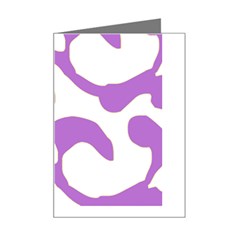 Abstract Pattern Purple Swirl T- Shirt Abstract Pattern Purple Swirl T- Shirt Mini Greeting Card by EnriqueJohnson