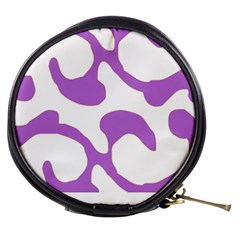 Abstract Pattern Purple Swirl T- Shirt Abstract Pattern Purple Swirl T- Shirt Mini Makeup Bag by EnriqueJohnson