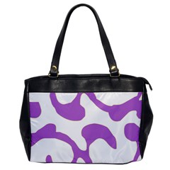 Abstract Pattern Purple Swirl T- Shirt Abstract Pattern Purple Swirl T- Shirt Oversize Office Handbag by EnriqueJohnson