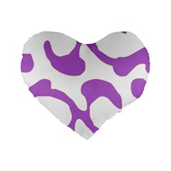 Abstract Pattern Purple Swirl T- Shirt Abstract Pattern Purple Swirl T- Shirt Standard 16  Premium Heart Shape Cushions by EnriqueJohnson